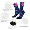 Flowers And Leaves Women Printed Crew Socks Funny Funky Socks Soft Polyester Novelty Gifts for Artists Men - 4 of 4