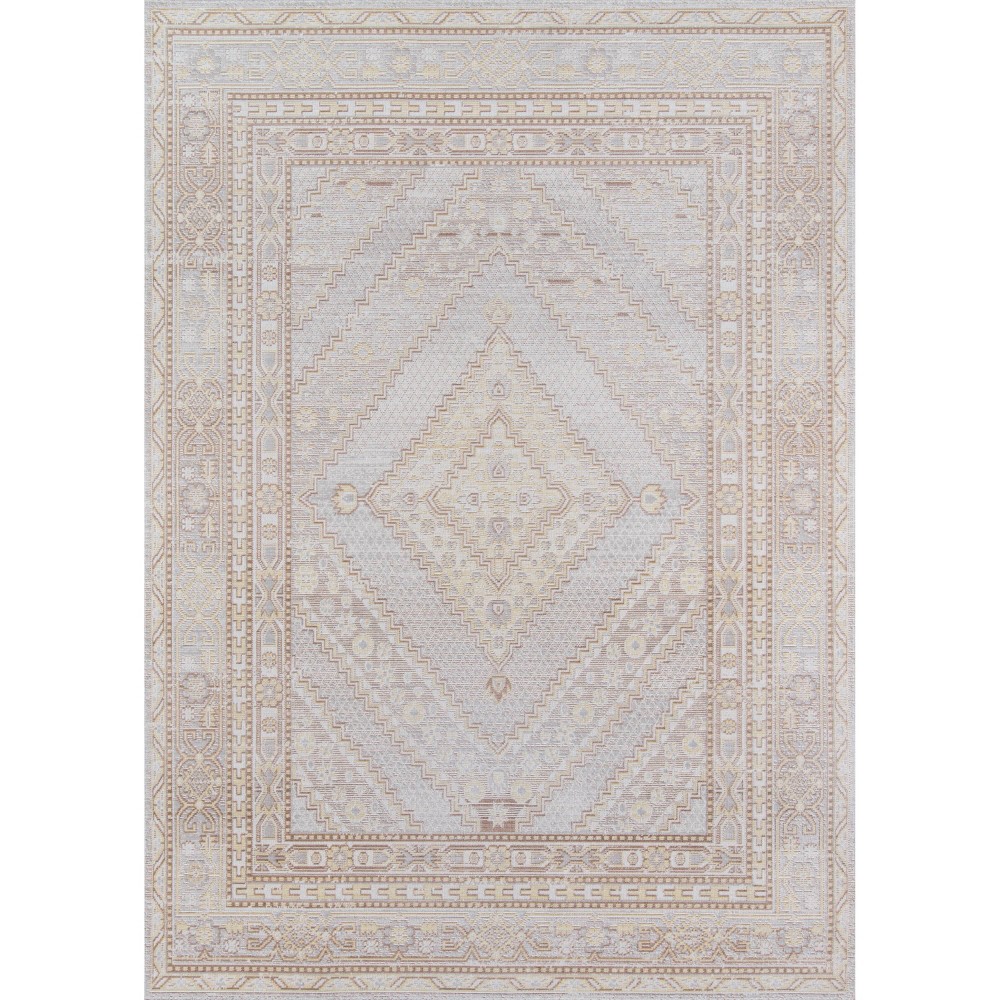 Photos - Area Rug Momeni 9'3"x11'10" Isabella Orla Machine Loomed  Gray: Classic Medallion Pattern, Low Pile, Indoor Use 