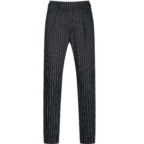 Lars Amadeus Men's Pleated Front Formal Striped Dress Pants : Target