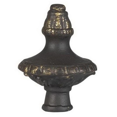 Cal Lighting FA-5057B Metal Cast Finial, 1.75" x 1.75" x 2.38"