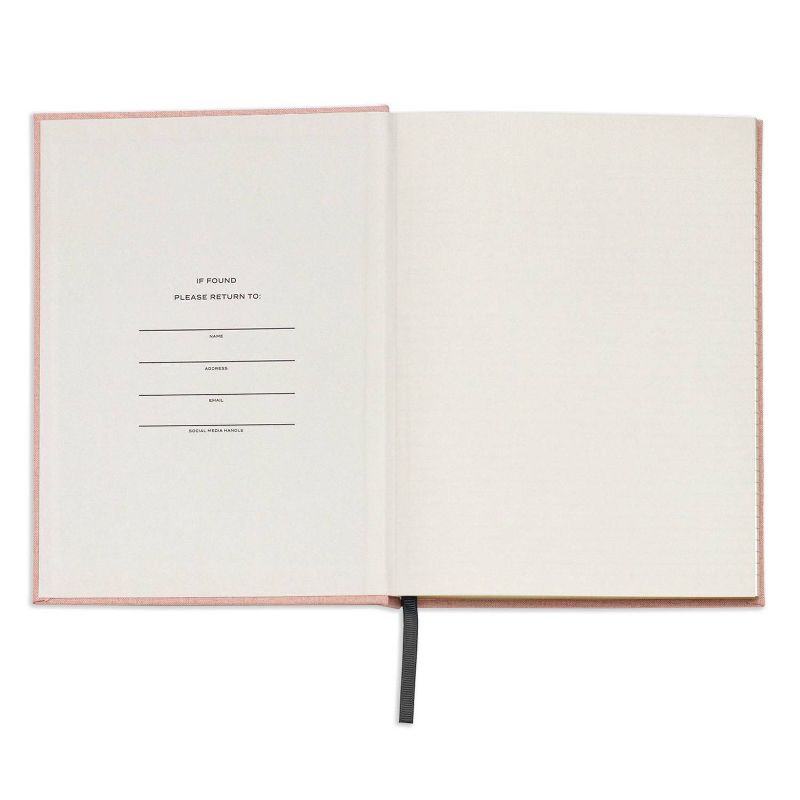 Wit &#38; Delight Lined Journal Pink Linen Note to Self, 4 of 10