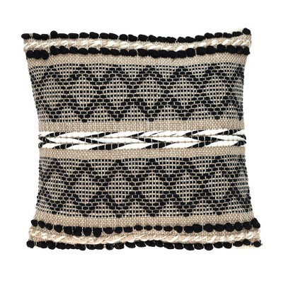 Parkland Collection,Ezra Transitional Beige Throw Pillow