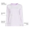 Lands' End Women's Relaxed Supima Cotton Long Sleeve Crew Neck T-Shirt - 4 of 4