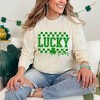 Simply Sage Market Women's Lucky Vibes Checkered Long Sleeve Garment Dyed Tee - 2 of 4