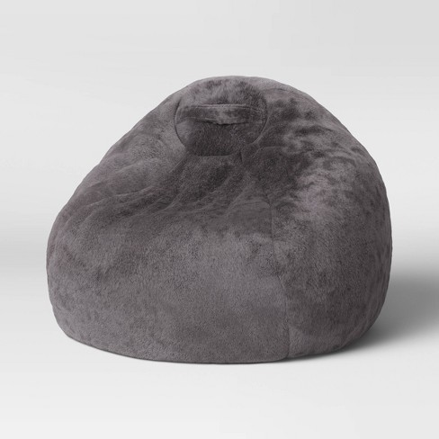 Fuzzy Fur Kids Bean Bag Gray Pillowfort Target