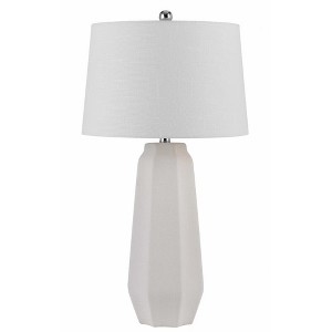 Cal Lighting Drayton - 2 Light Table Lamp (Set of 2) in Modern Style-30 Inches Tall and 16 Inches Wide-Sandy White Finish - 1 of 2