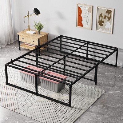 Whizmax Heavy Duty Metal Platform Bed Frame, No Box Spring Needed, Black