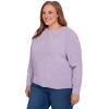 Alfred Dunner Women's Cable Chenille Pullover Sweater - 3 of 4