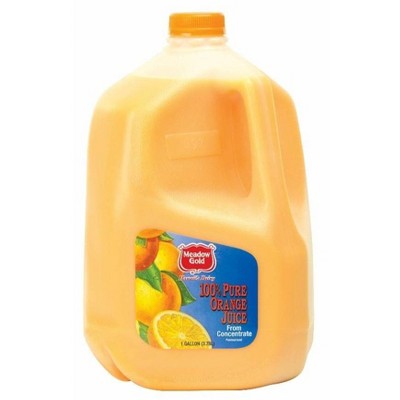 Meadow Gold 100% Pure Orange Juice From Concentrate - 1gal