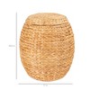 Best Choice Products Vintage Multipurpose Hyacinth Storage Organizer Tote Basket w/ Lid - 2 of 4