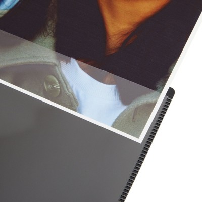 Set of 4 Black Magnetic Vinyl Photo Frames