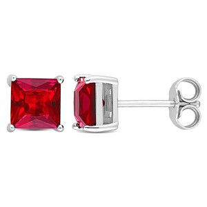EVERLY JEWELRY | Stud Earrings with Gemstone in Sterling Silver – Multiple Stone Options - 1 of 4