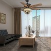 Costway 52'' Classical Crystal Ceiling Fan Lamp w/ 5 Reversible Blades Pull Chain Home - 4 of 4
