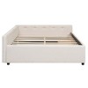 YOOCOZZ Modern Upholstered Platform Bed with USB Ports and 2 Under-Bed Storage Drawers - Beige - 4 of 4