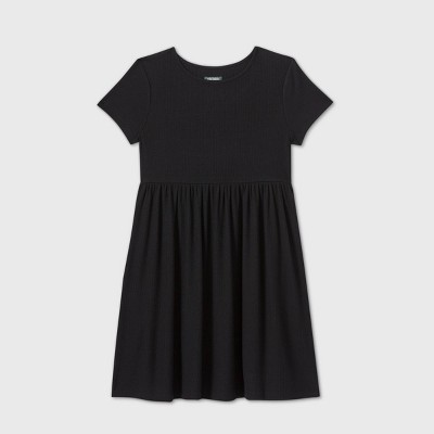 short black babydoll dress