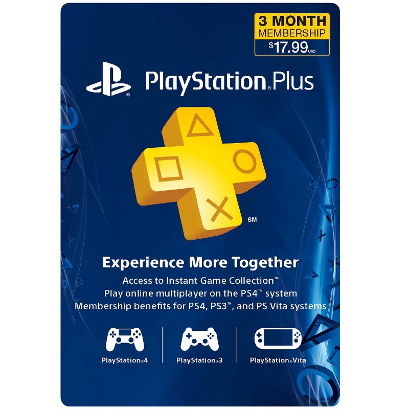 PlayStation Plus 3 Month Membership, 1 of 2