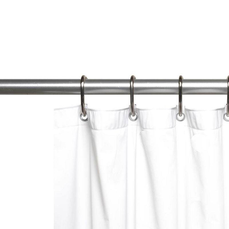 PVC Shower Curtain Liner 3 Gauge Metal Grommets 72in x 72in by Carnation Home Fashions, 2 of 5