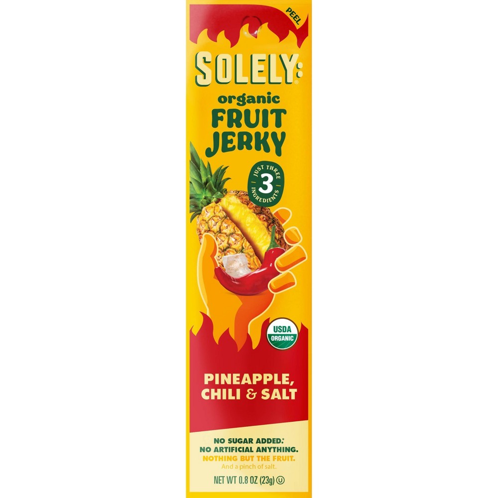 Solely Organic Pineapple with Chili & Salt Fruit Jerky - 0.8oz