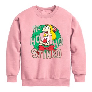 Boys' - Hey Arnold! - Ho Ho Ho Stinko Graphic Long Sleeve Fleece Sweatshirt - 1 of 4
