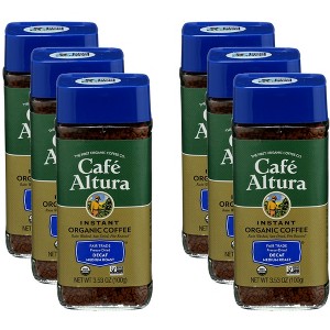 Cafe Altura Instant Coffee Decaffeinated - Case of 6 - 3.53 oz - 1 of 2