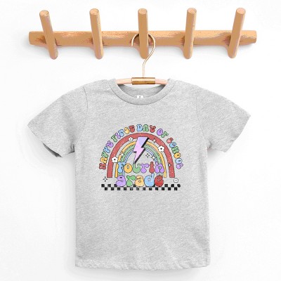 The Juniper Shop First Day First Grade Rainbow Youth Short Sleeve Tee
