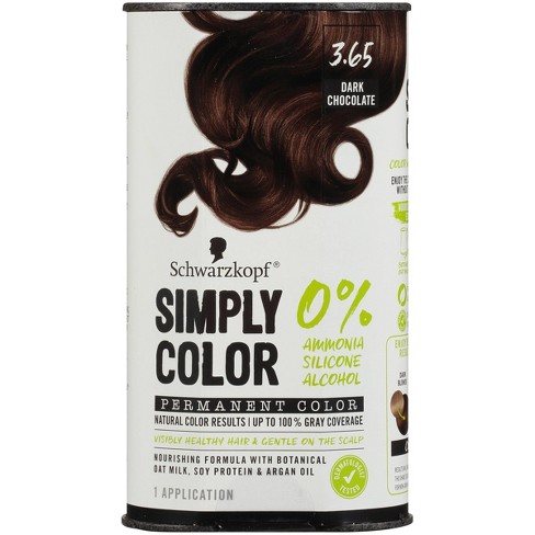 Schwarzkopf Simply Color Permanent Hair Color 3 65 Dark Chocolate 5 7 Fl Oz Target