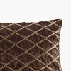 Gracie Mills Brad Foxtail Stitched Velvet Oblong Decor Pillow - 2 of 4