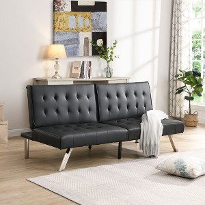 NicBex 68 Inch Loveseat,Modern Tufted Button Loveseat Sofa with Stainless Steel Legs,2-Seater Couch for Living Room,Bedroom,Lounge - 1 of 4