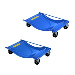 Car Dolly Set of 2, 5000LBS Capacity Heavy Duty Wheel Dolly, Vehicle Dolly Jack for Tire Auto Repair Moving - 1 of 4