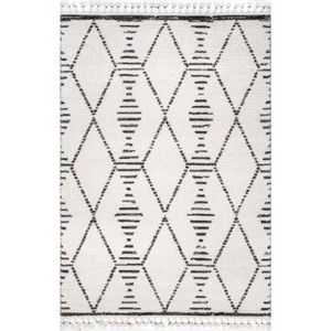 Nuloom Feodora Geometric 4x6 Indoor Area Rug for Living Room Bedroom Dining Room Kitchen, Beige - 1 of 4