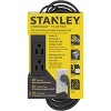 STANLEY 31132 CordMax Office Grounded Low Profile 3-Outlet Indoor Extension Cord 15 Feet Black - 2 of 4