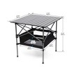 Sevobal Outdoor Portable Chairs 5PCS Folding Table and Chair Set with Storage Bag for Patio Garden Backyard, Multicolored, 27.56"*27.56"*27.56" - 3 of 4