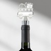 Unique Bargains Santa Claus Bottle Stopper Zinc Alloy PTR Silver Tone Black 1 Pc - 2 of 3