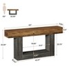 63-Inch Long Console Table, Wooden Rectangular Sofa Table Behind The Couch, Farmhouse Entryway Table for Entrance, Hallway, Living Room - 3 of 4