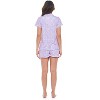 Casual Nights Women's Rayon Printed Short Sleeve Capri Pajama Set - 4 of 4