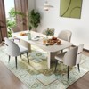 5x7ft Vintage Floral Washable Area Rug, Non-Slip Low Pile Polyester Carpet for Living Room & Bedroom - 4 of 4