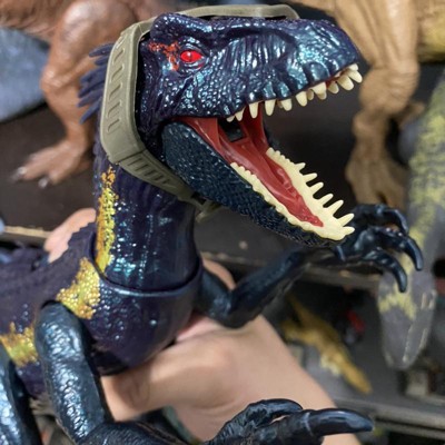 Mattel Jurassic World Track N Attack Indoraptor Dinosaur Figure with  Tracking Gear & 3 Attack Features, Plus Downloadable App & AR