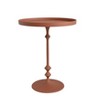 Storied Home Metal Round Accent Table with Sculptural Silhouette - image 2 of 4