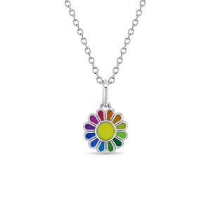 Girls' Multicolored Petals Sterling Silver Necklace - In Season Jewelry - 1 of 1