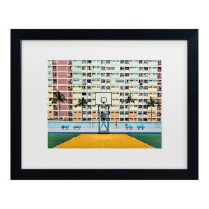 Trademark Fine Art - Fahad Abdualhameid  The Runner Matted Framed Art - 1 of 4