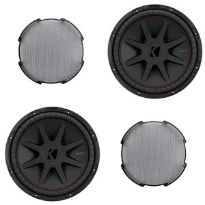 Kicker (2) 52CVR154 15-Inch (25cm) Sub, DVC, 4-ohm & 52GR15 Grill Bundle - 1 of 4