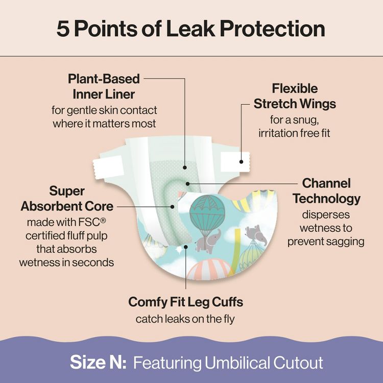 The Honest Company Clean Conscious Disposable Diapers - (Select Size and Pattern), 4 of 7