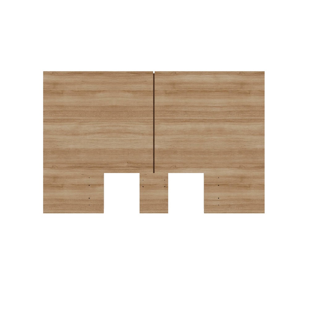 Photos - Bed Frame Nexera Full James Headboard Brown Oak: Modern Engineered Wood, Minimalist