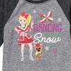 JoJo Siwa Dancing Through The Snow  - Athletic Heather/Heather Black - 5T - 2 of 3