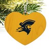 ETSU Secondary Logo Heart Love Wood Christmas Tree Holiday Ornament - 2 of 3