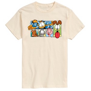 Men's - Garfield - Garfield, Odie, and Friends Short Sleeve Graphic T-Shirt - 1 of 4