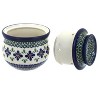 Blue Rose Polish Pottery 1512 Zaklady French Butter Dish - 2 of 2