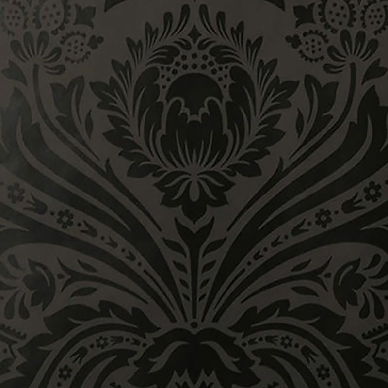 Desire Black Damask Paste the Wall Wallpaper, 4 of 5