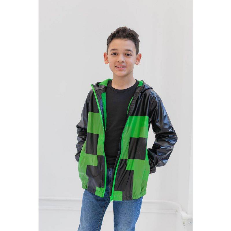 Minecraft Creeper Zip Up Jacket Little Kid to Big Kid, 4 of 8