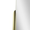 Head West 14"x24" Thin Raised Lip Partial Metal Framed Oblong Accent Mirror Gold: Wall Mounted, Modern Decor - image 4 of 4